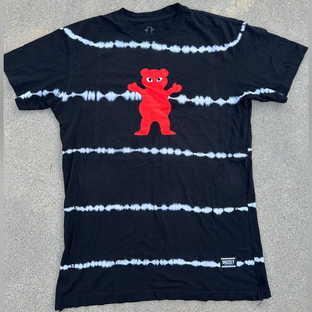 Grizzly Grip Tape T-shirt Men Size Medium 100% Cotton Skate